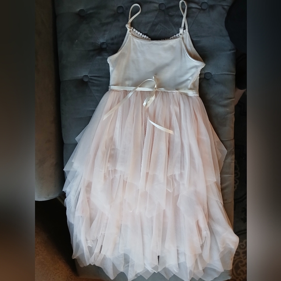 Girls Tulle Dress with Sleeveless Top - Picture 4 of 7